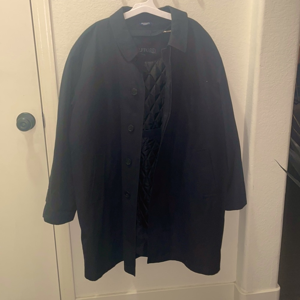 Stafford Black Pea Coat